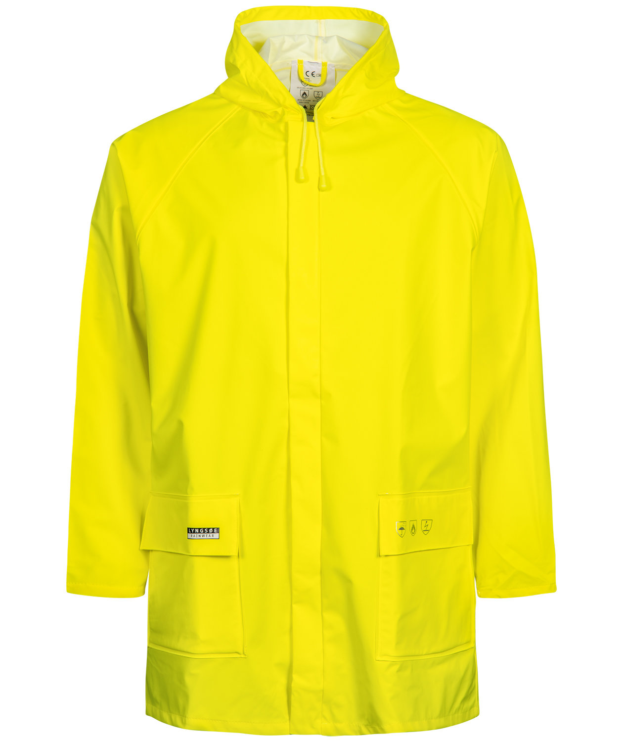 Lyngs&oslash;e Multinorm PU regnjakke, Hi-Vis&nbsp;Gul