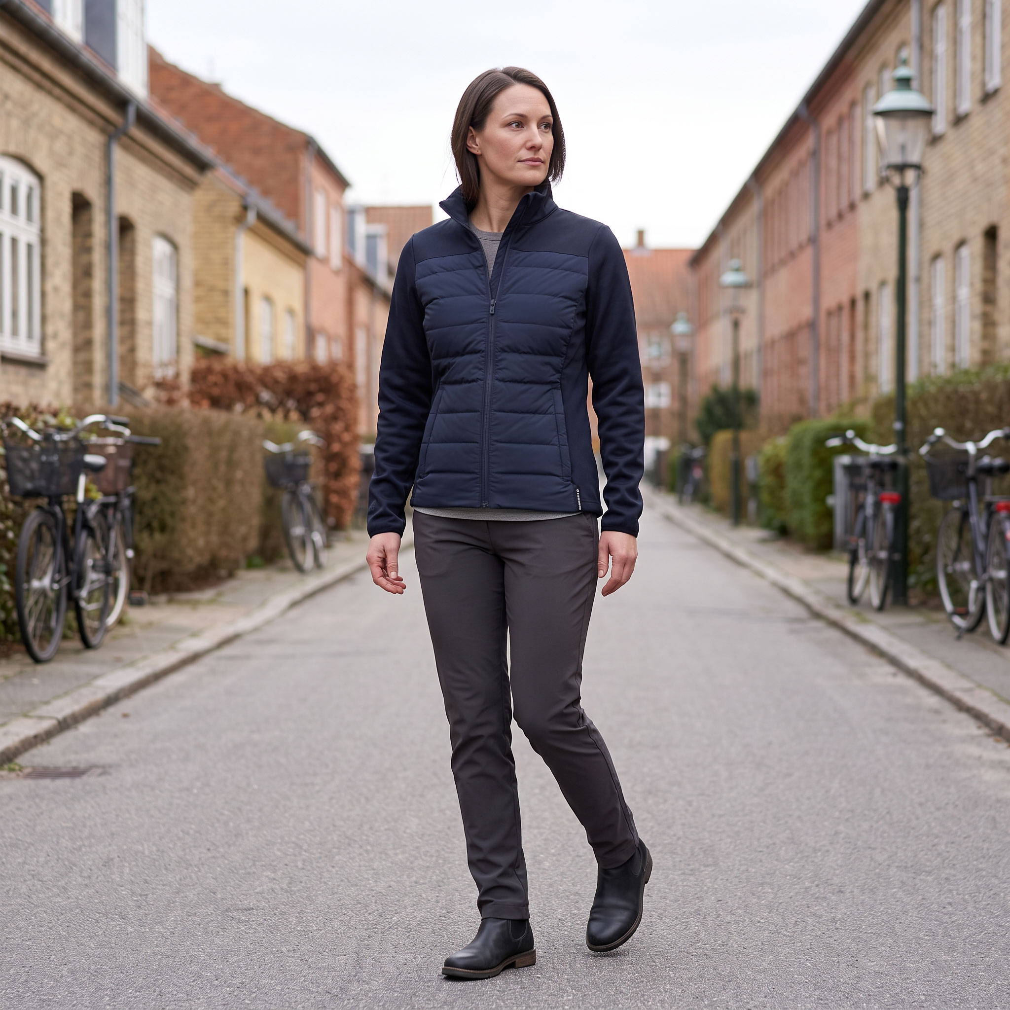 Pitch Stone Damen Hybridjacke, Navy