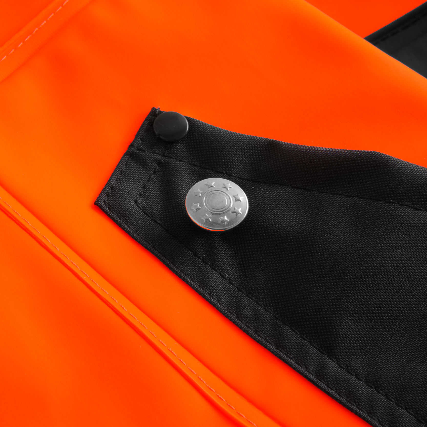 Lyngs&oslash;e PU/PVC Regenhose, Hi-vis Orange/Marine