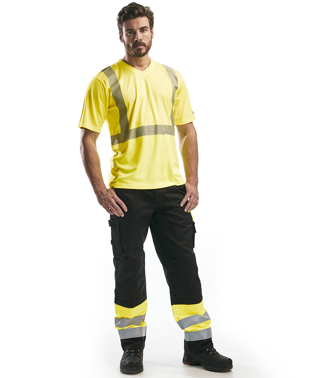 Bl&aring;kl&auml;der T-skjorte, Hi-Vis&nbsp;Gul