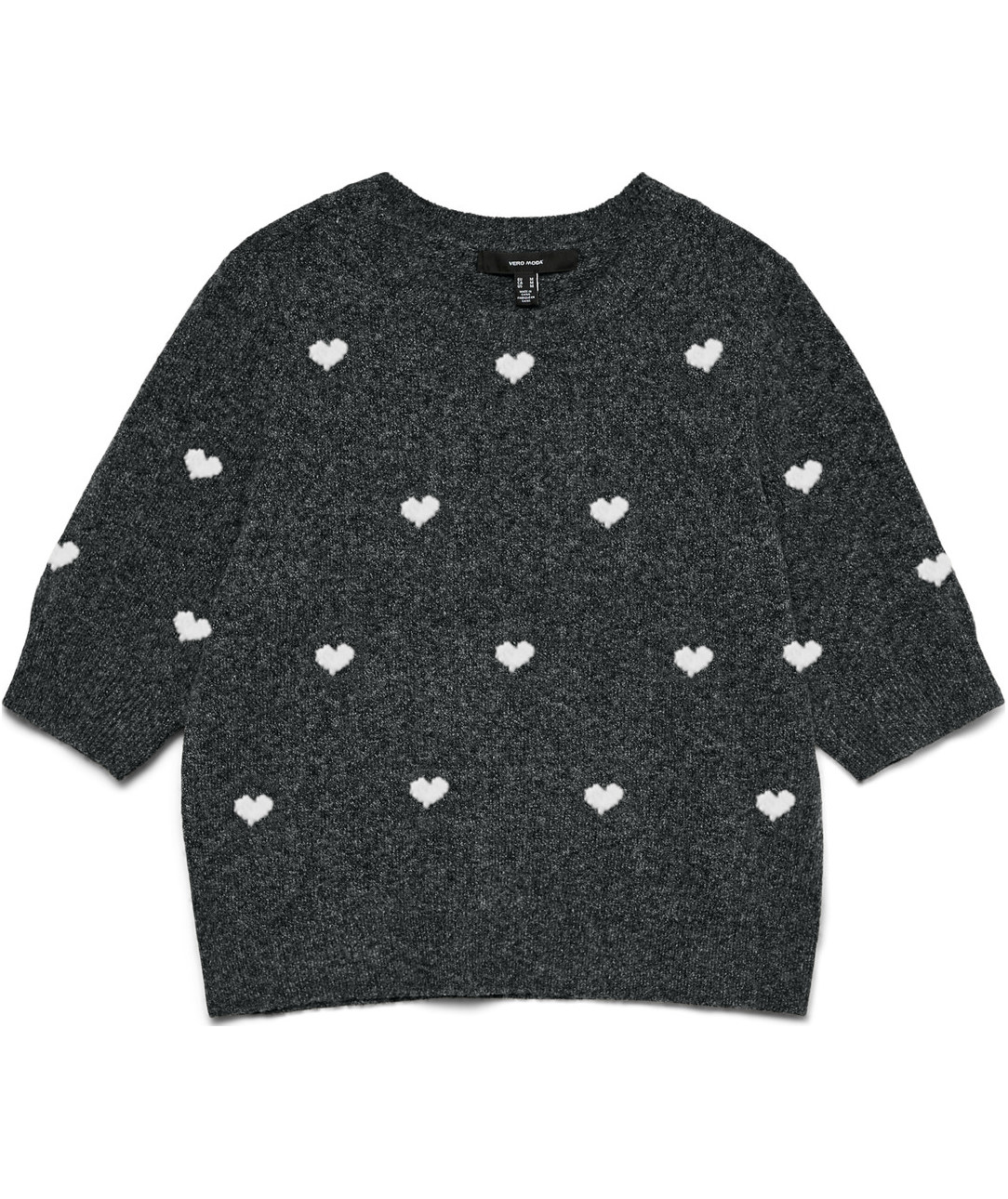 Vero Moda VMDOFFY INTARSIA women's short-sleeved knitted pullover