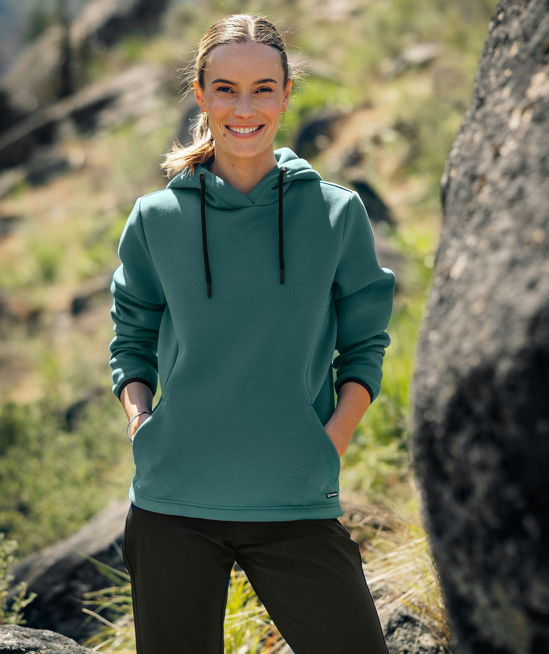 Cutter & Buck Pemberton Damen Hoodie, fichtengr&uuml;n