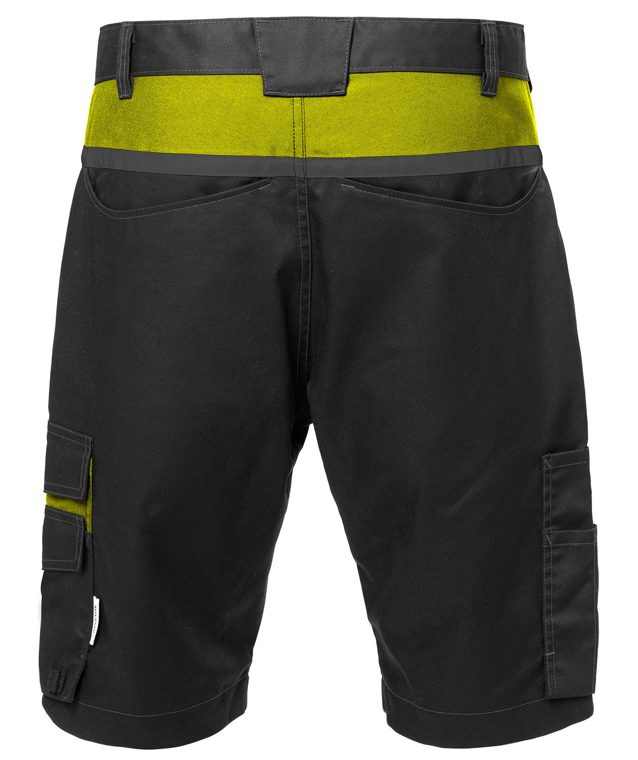 Fristads arbeidsshorts 2562, Svart/Hi-Vis Gul