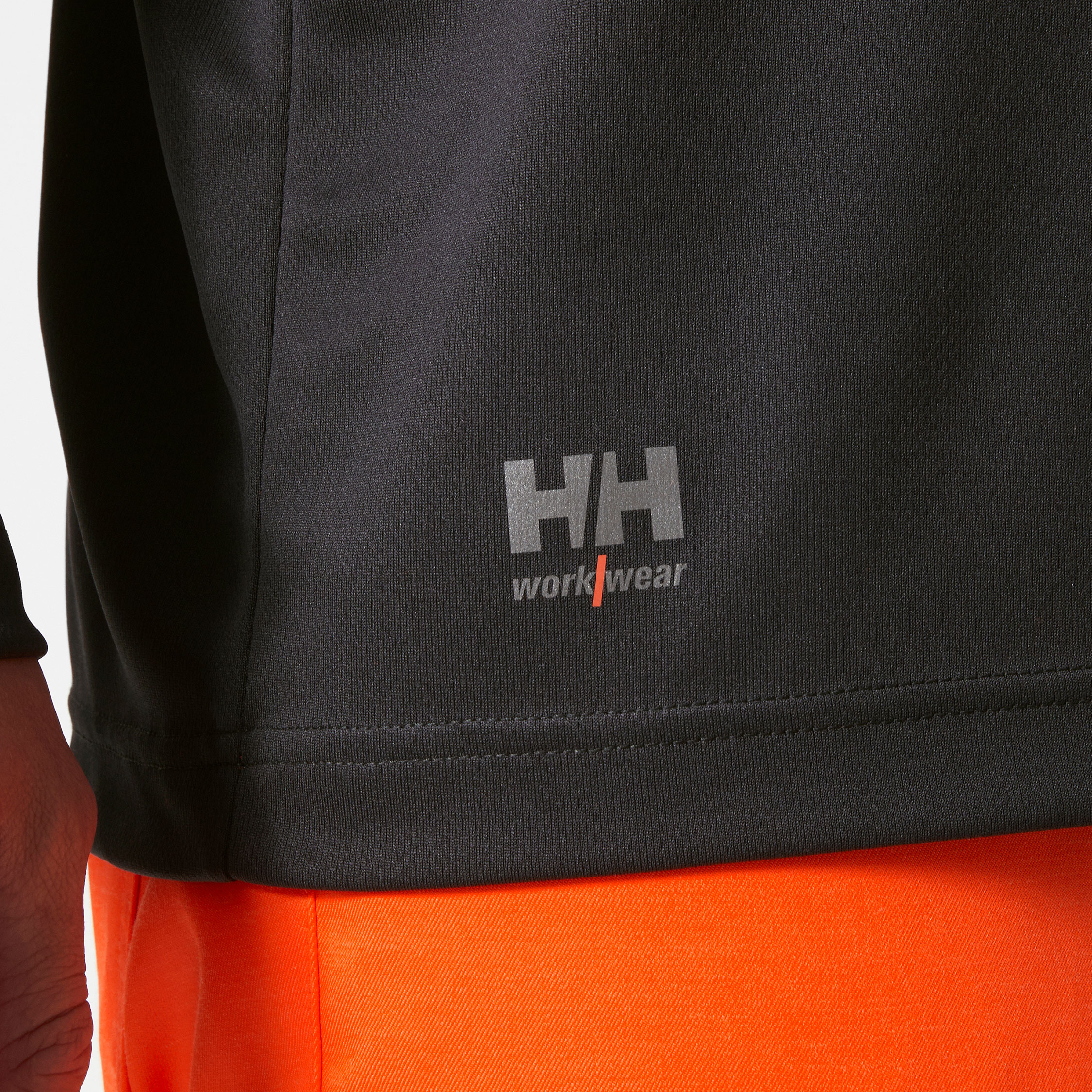 Helly Hansen Addvis lang&auml;rmliges T-Shirt, Hi-vis Orange/Ebony, large image number 5