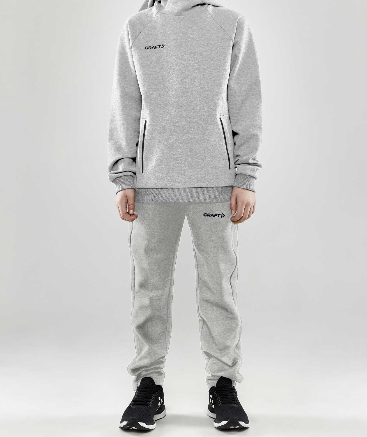 Craft Core Soul Zip sweatpants till barn, Gr&aring;melerad