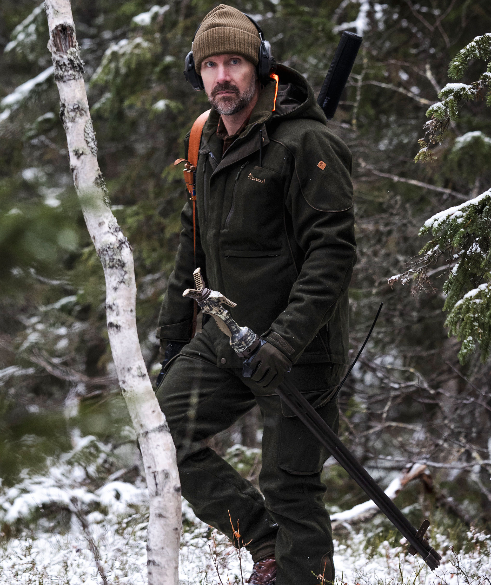 Pinewood Furudal Hunters bukser med uld, Moss green, large image number 8