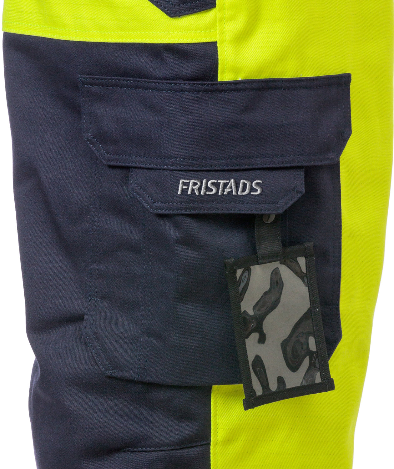 Fristads Flame winter work trousers 2588, Hi-vis Yellow/Marine, large image number 5