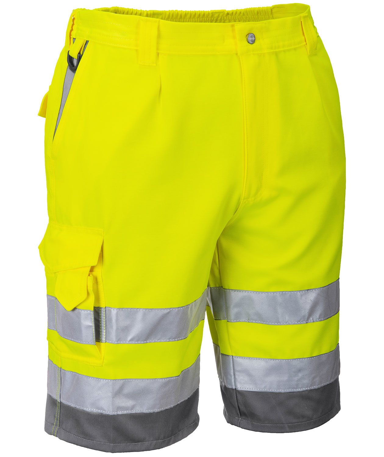 Portwest arbetsshorts, Varsel Gul/Gr&aring;