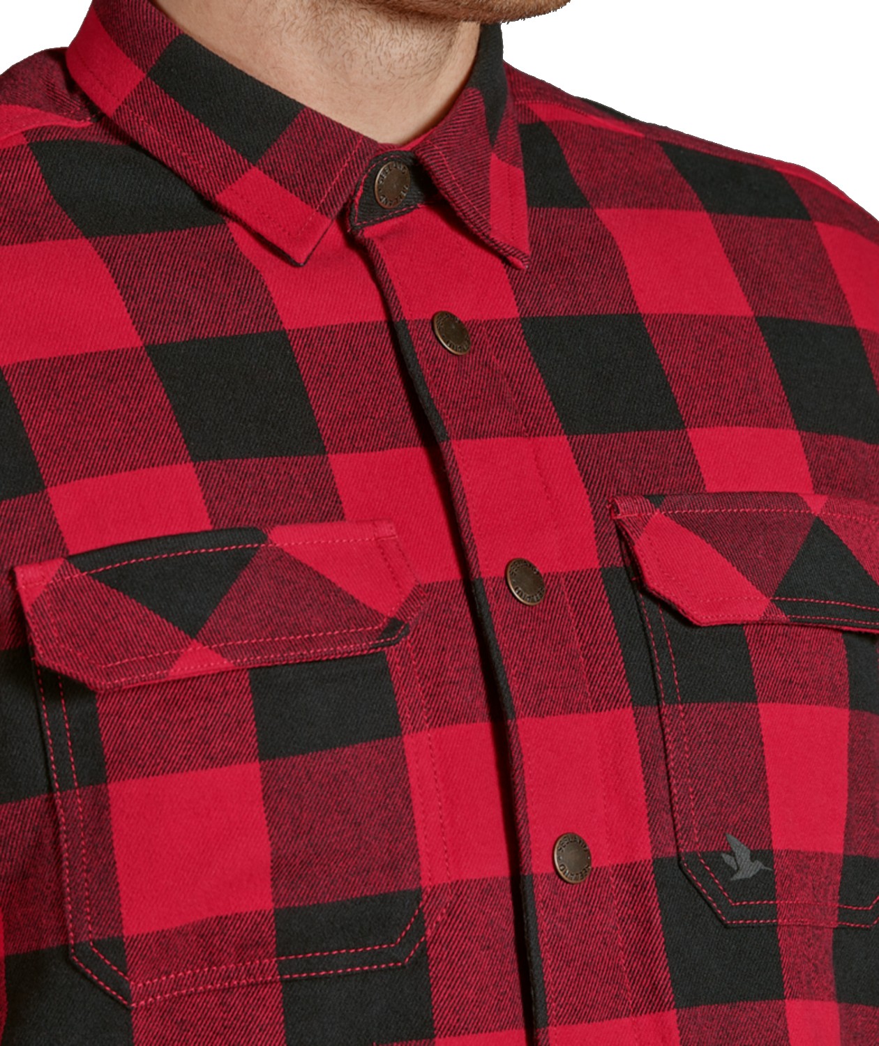 Seeland Canada lined lumberjack shirt, Red Check, large image number 4