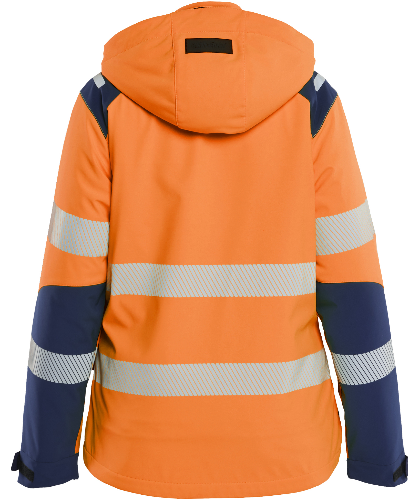 Bl&aring;kl&auml;der letforet dame softshelljakke, Hi-Vis Orange/Marine, large image number 1