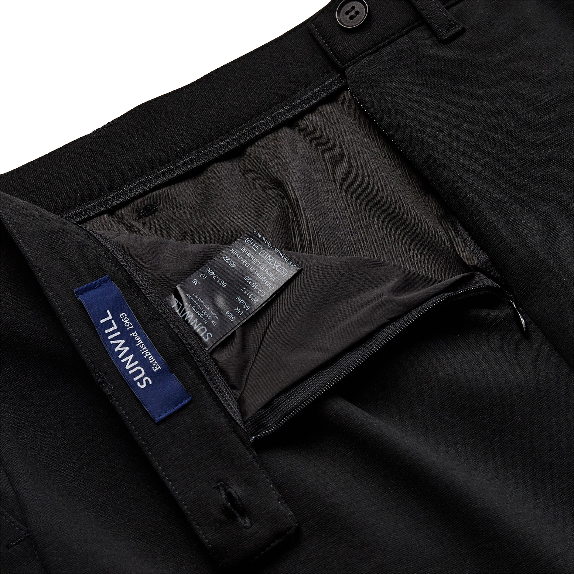 Sunwill Extreme Flex Modern fit kjol dam, Black, large image number 3