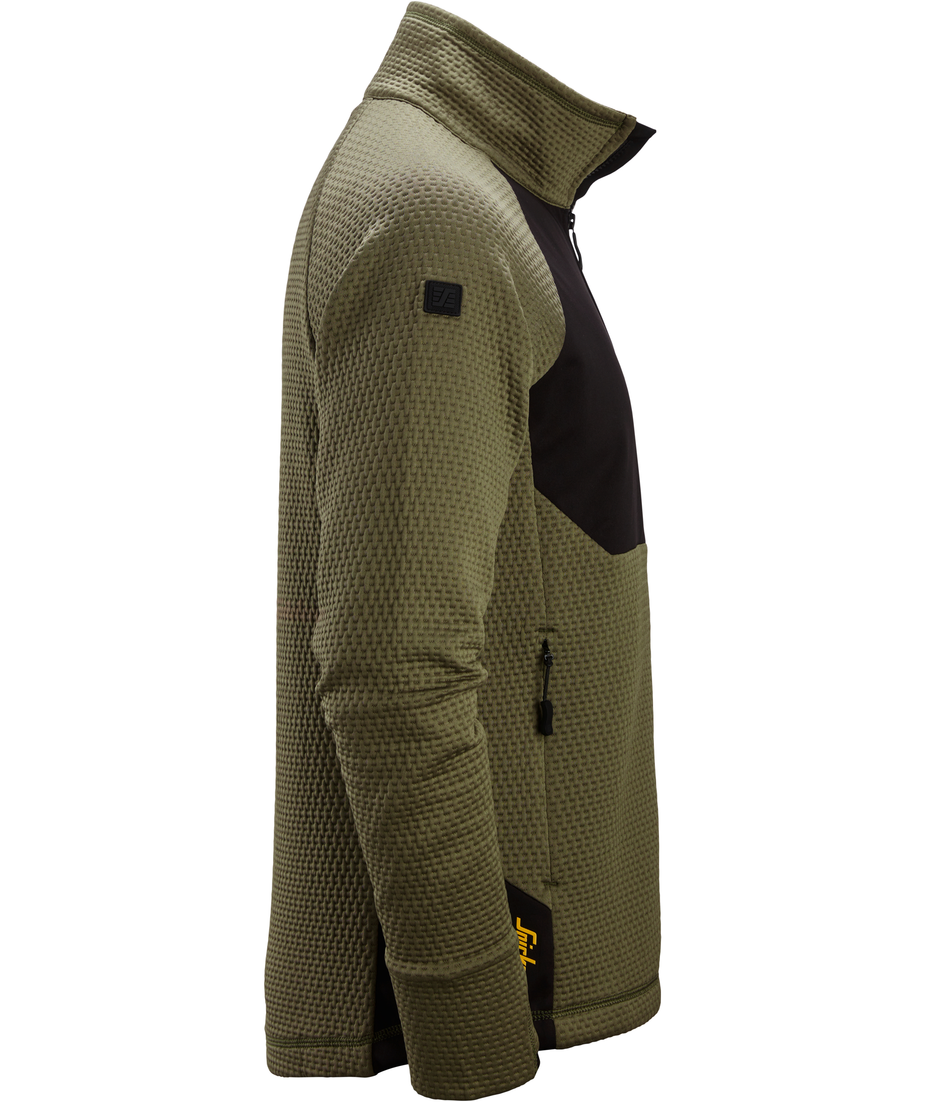 Snickers FlexiWork cardigan 8404, Khaki Green/Black, large image number 3