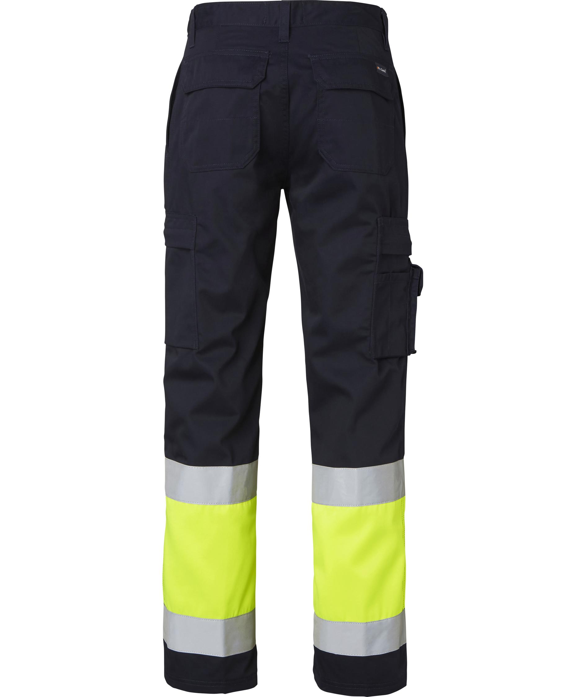 Top Swede servicebyxa 2070, Navy/Hi-Vis gul
