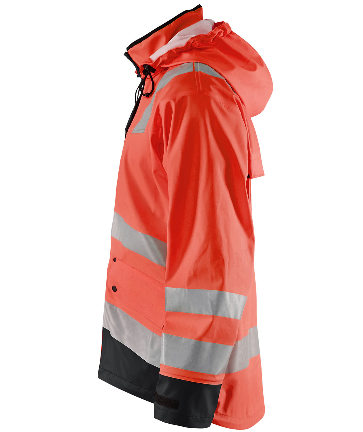 Bl&aring;kl&auml;der Heavy Weight rain jacket, Hi-vis Red/Black, large image number 2