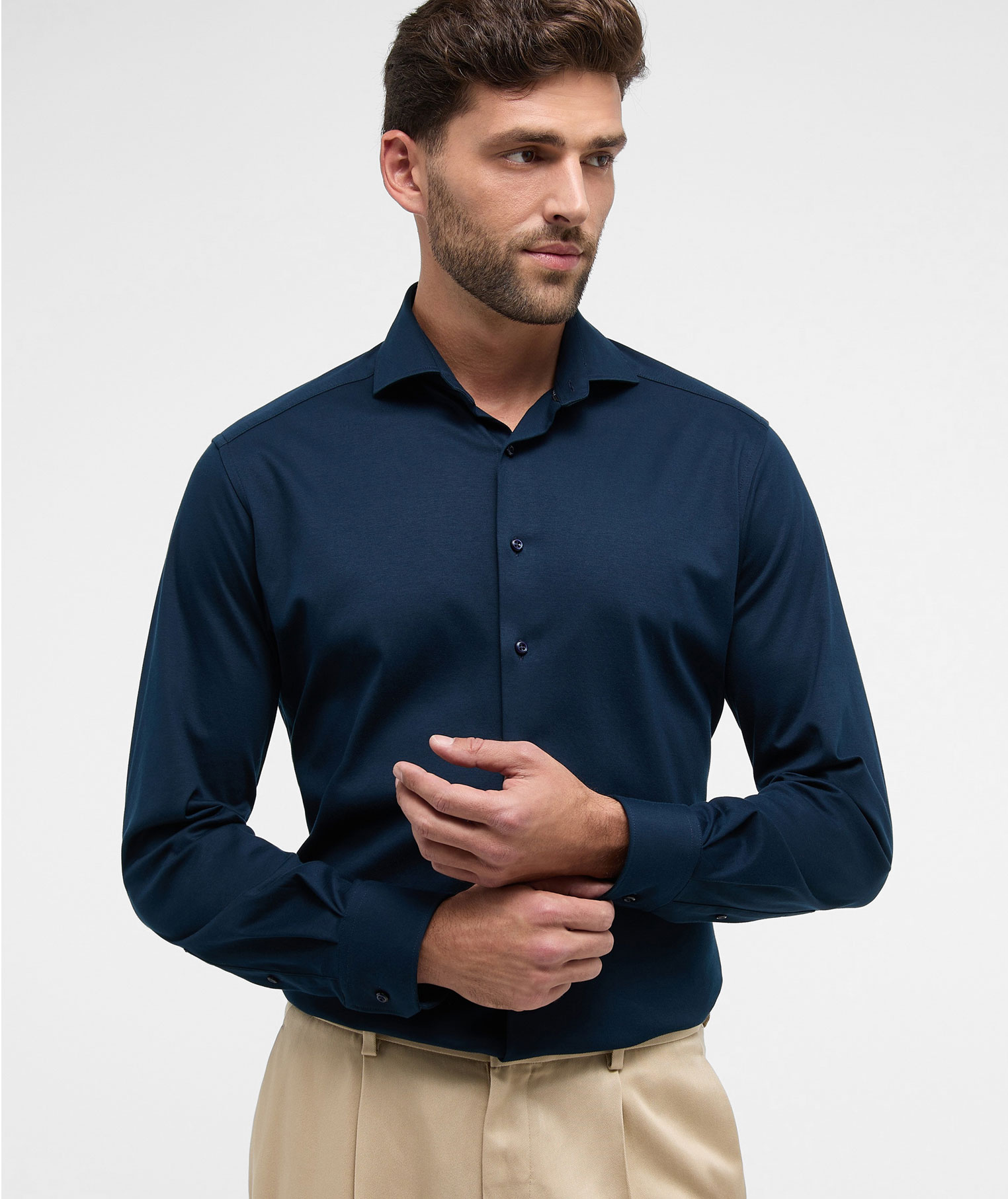 Eterna Soft Tailoring Jersey Modern fit Hemd