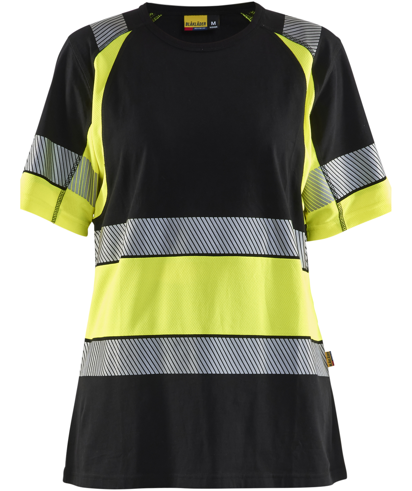 Bl&aring;kl&auml;der women's T-shirt, Black/Hi-Vis Yellow, large image number 0