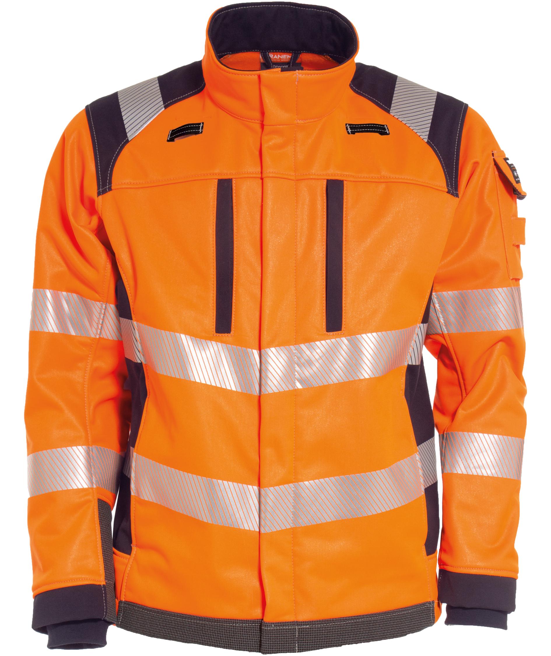 Tranemo Zenith FR softshelljakke, Hi-Vis Orange/Marine, large image number 0