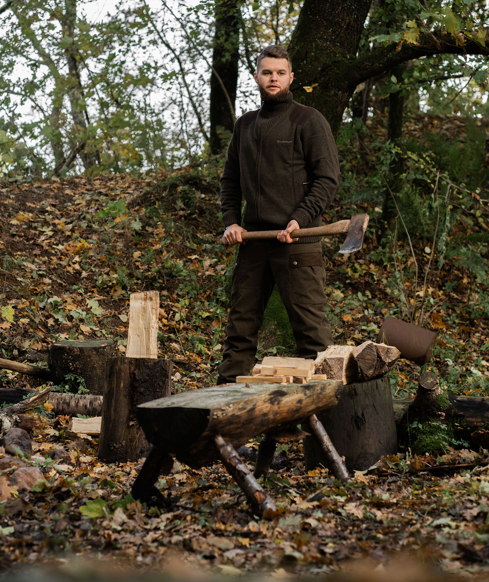Deerhunter Eagle winter trousers, Tarmac green, large image number 5