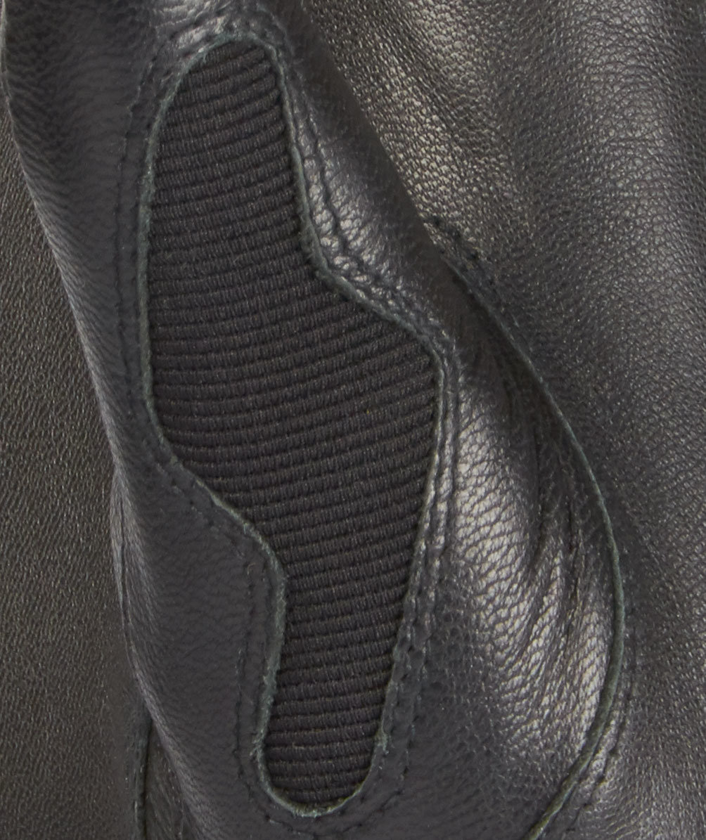 Tegera 8355T l&auml;derhandskar med sk&auml;rskydd Cut B, Svart