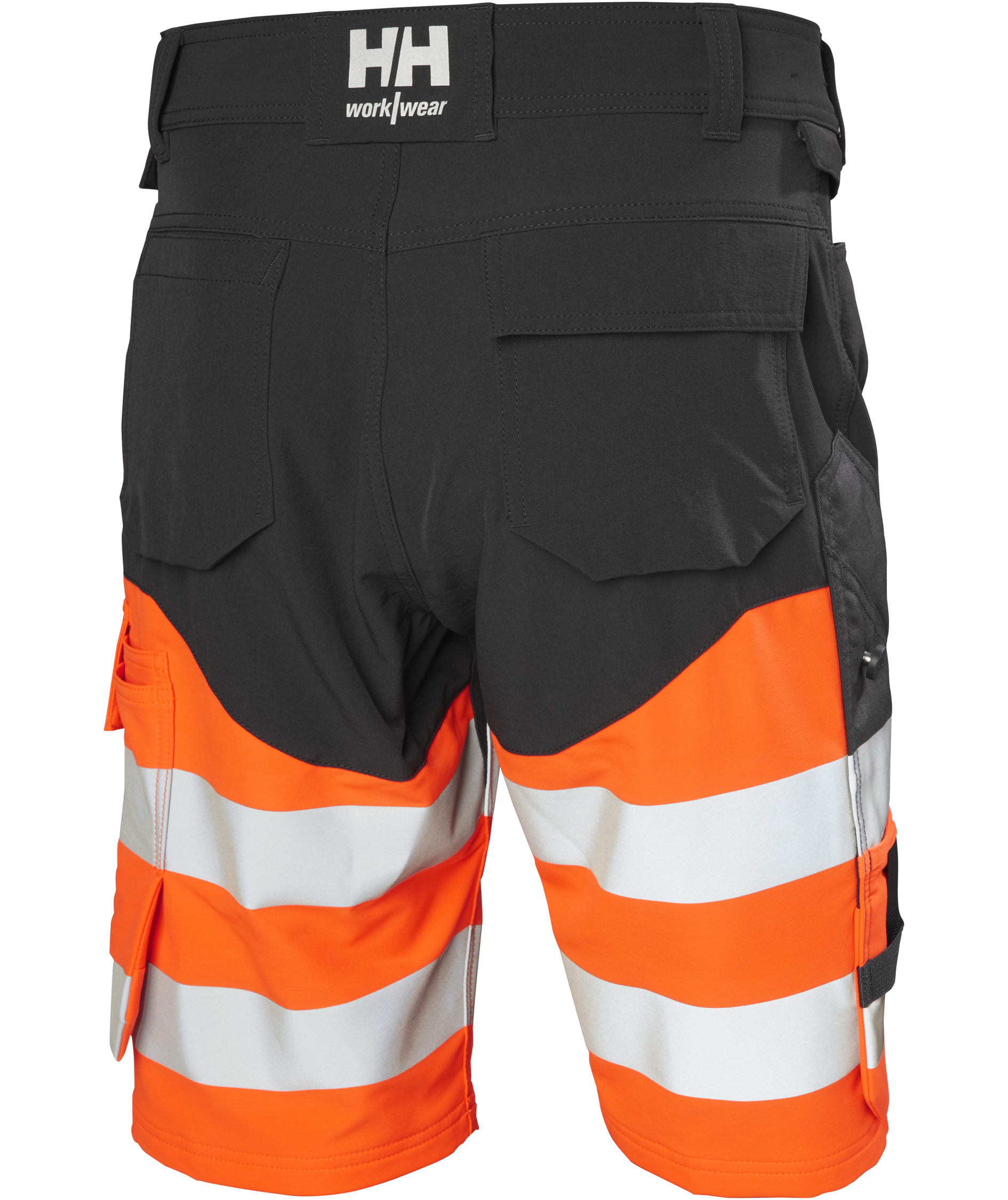 Helly Hansen Alna 4X Connect&trade; arbeidsshorts full stretch, Hi-vis Oransje/Ebony, large image number 2