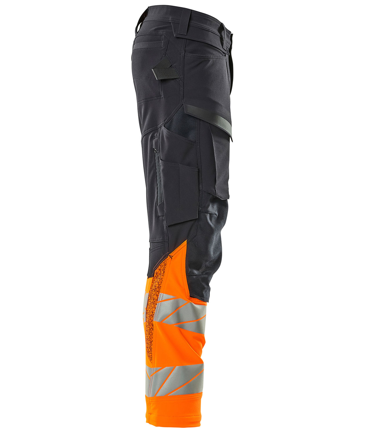 Mascot Accelerate Safe work trousers full stretch, Dark Marine Blue/Hi-Vis Orange, large image number 3