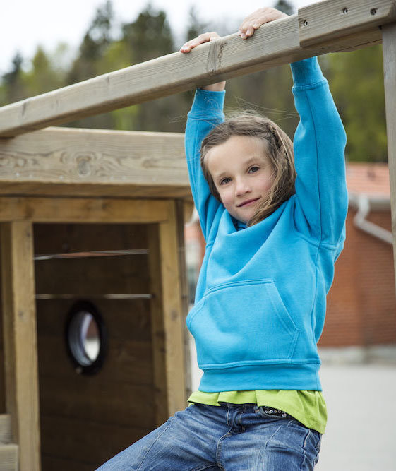 Clique Basic Hoody barne hettegenser, Turkis