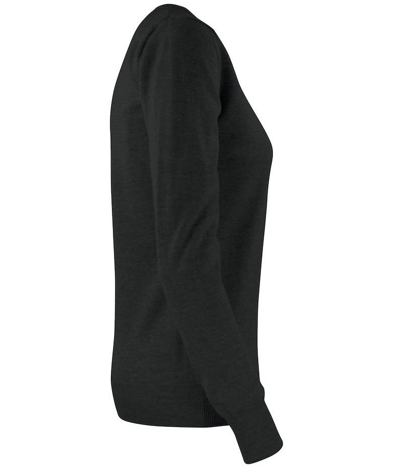 Cutter & Buck Kennewick dame crewneck med merinoull, Black, large image number 2