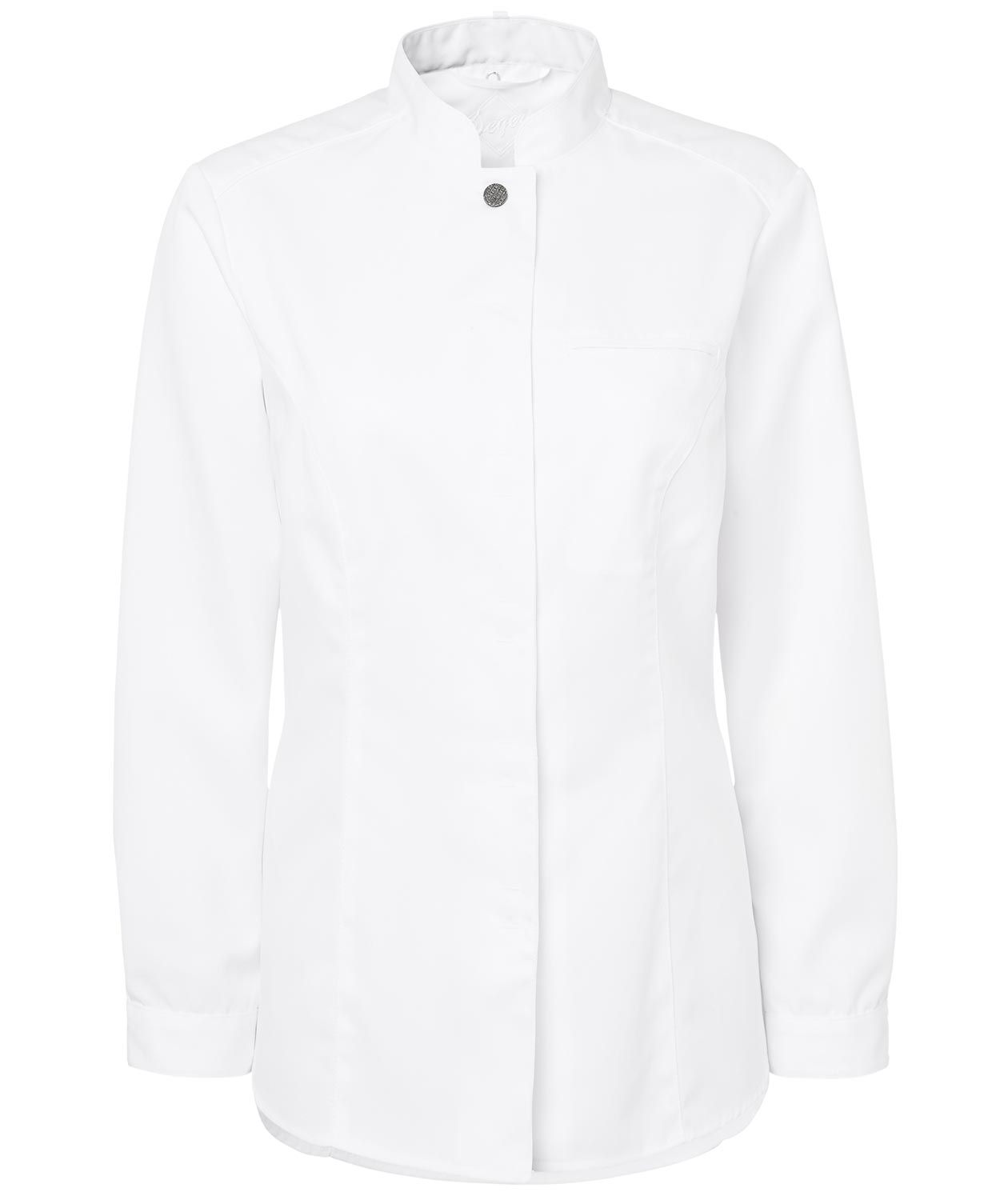 Segers 1026 slim fit dame kokkeskjorte, Hvit