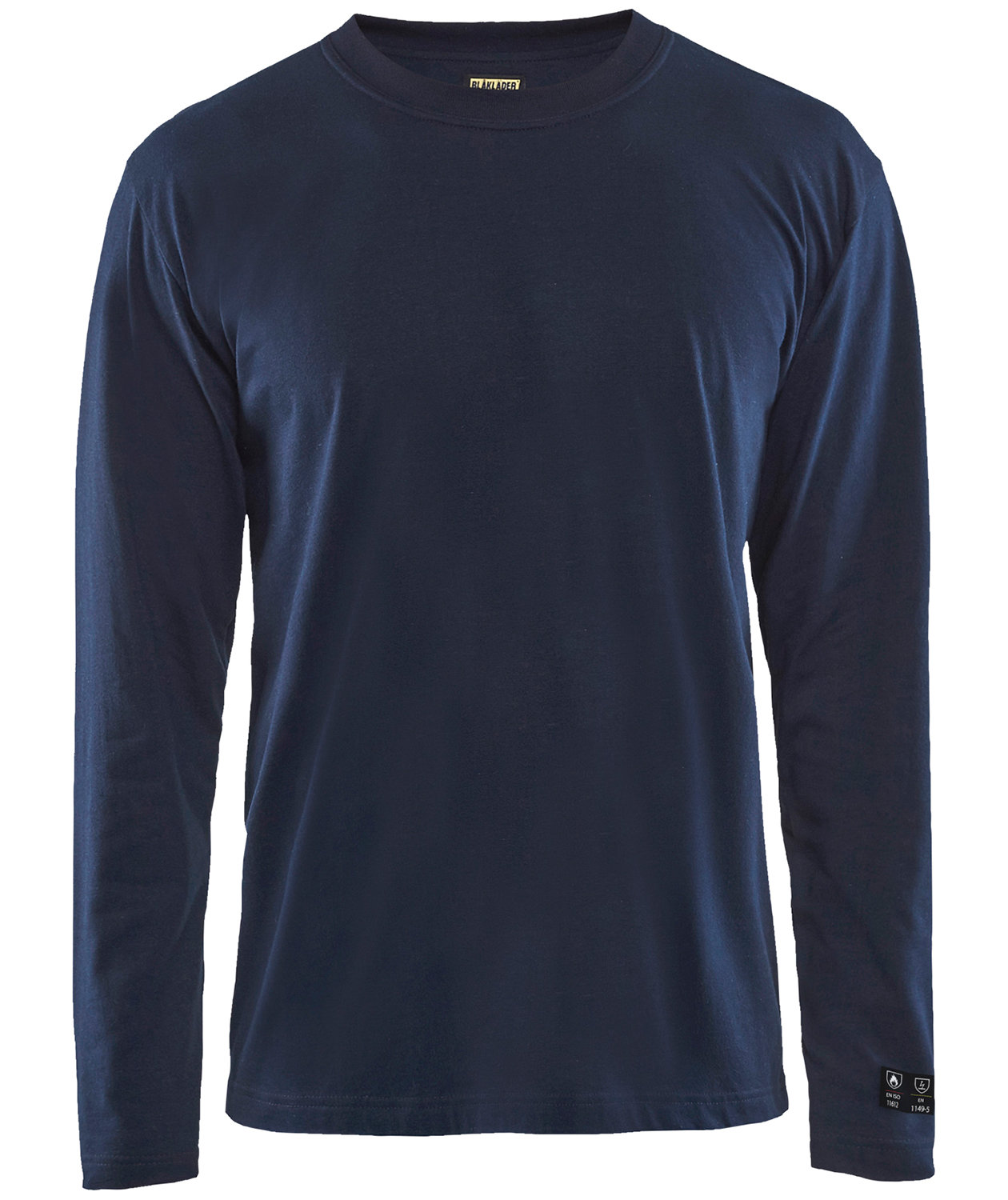 Bl&aring;kl&auml;der Anti-Flame langermet T-skjorte, Marine