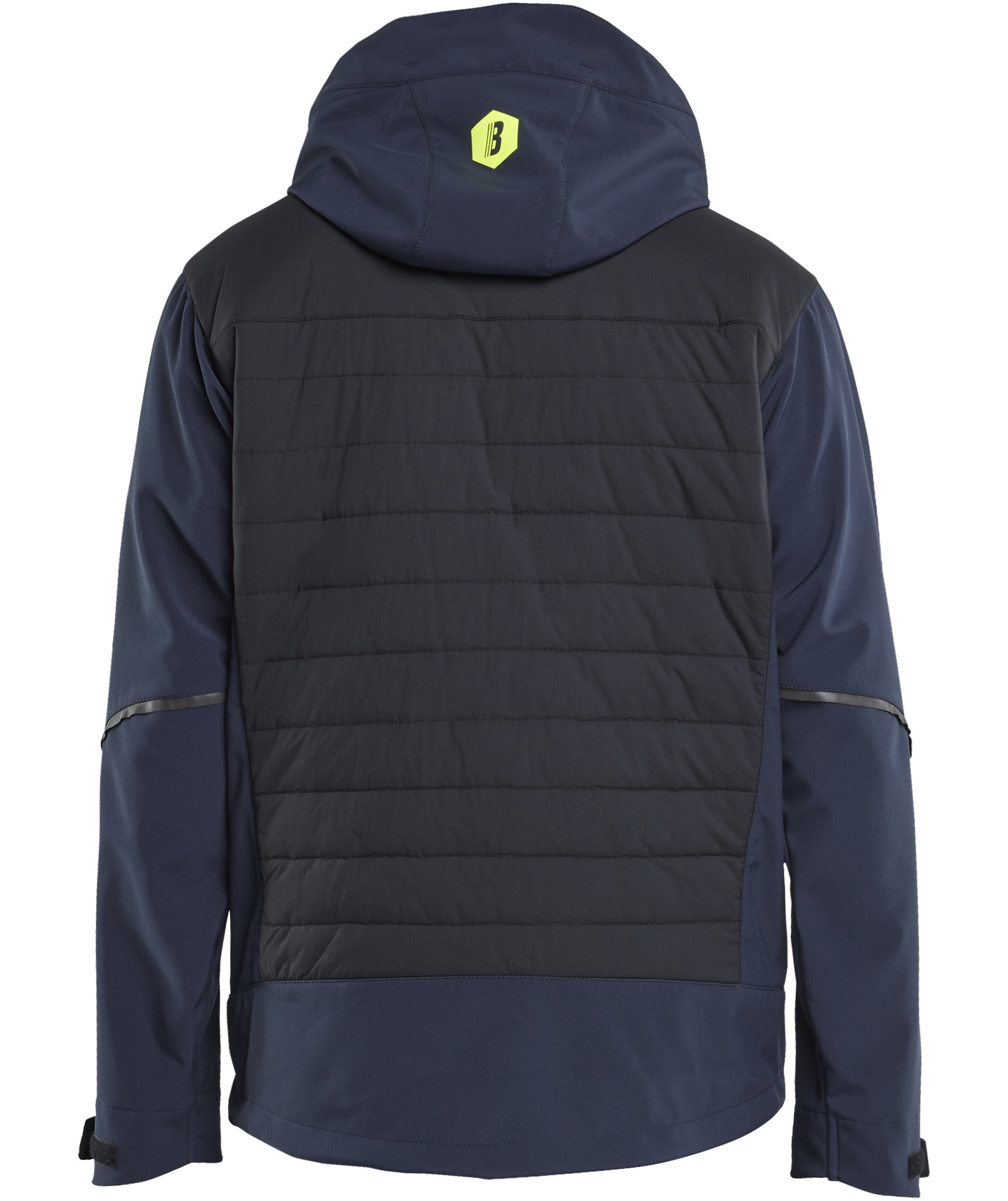 Bl&aring;kl&auml;der hybridjacka, M&ouml;rk Marinbl&aring;/Hi-Vis Gul, large image number 1