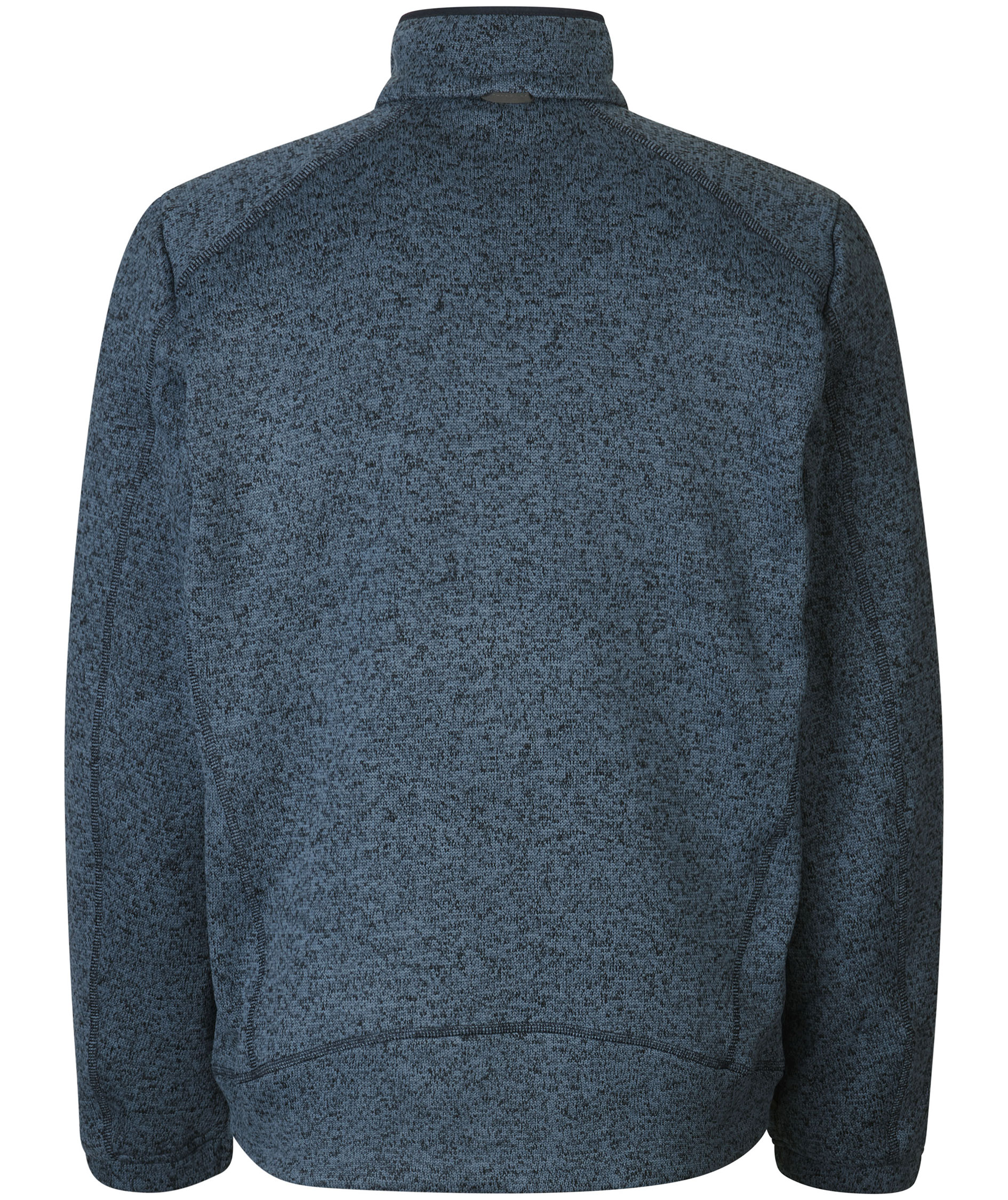 ID Zip'n'mix Melange stickad fleececardigan, Marin Melange