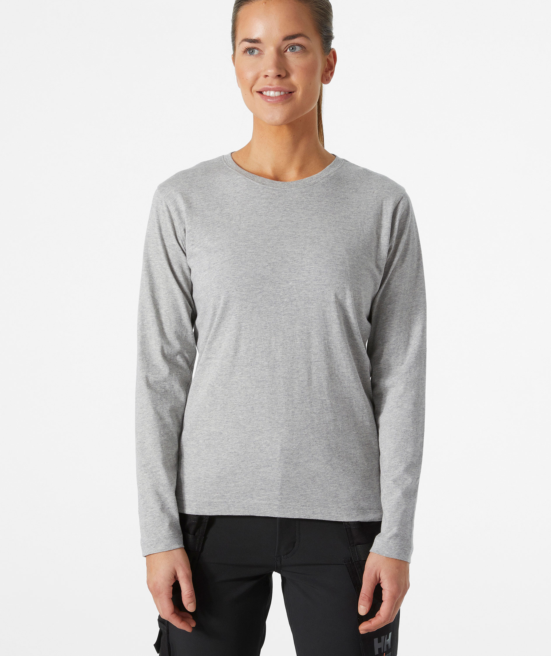 Helly Hansen Classic lang&auml;rmliges Damen T-Shirt, Grey melange, large image number 1