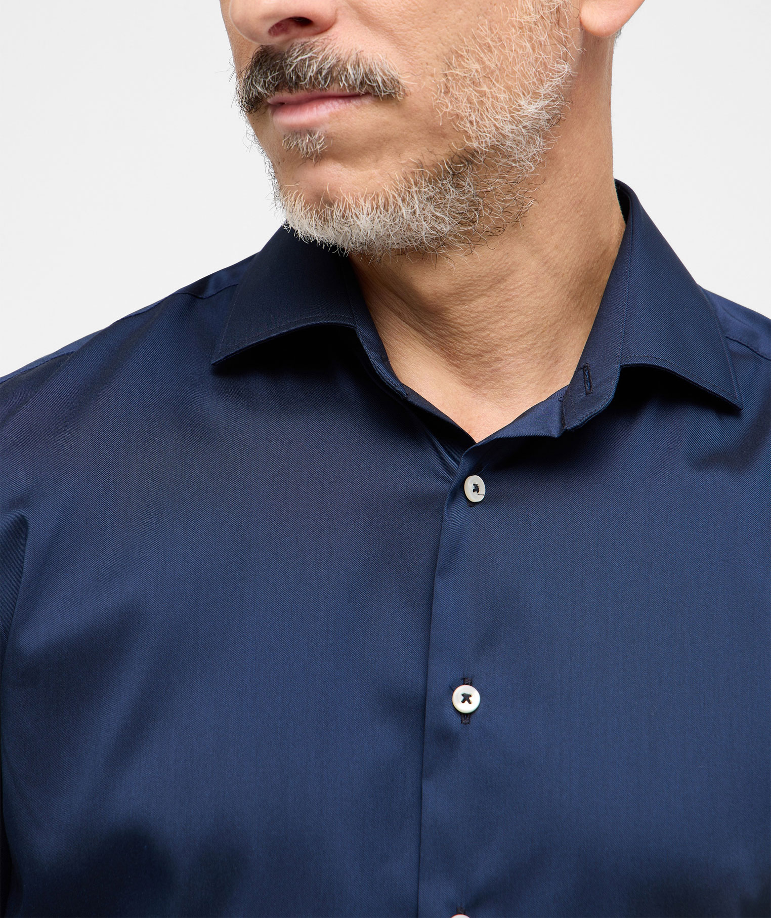Eterna Performance Slim Fit skjorte, Navy, large image number 3