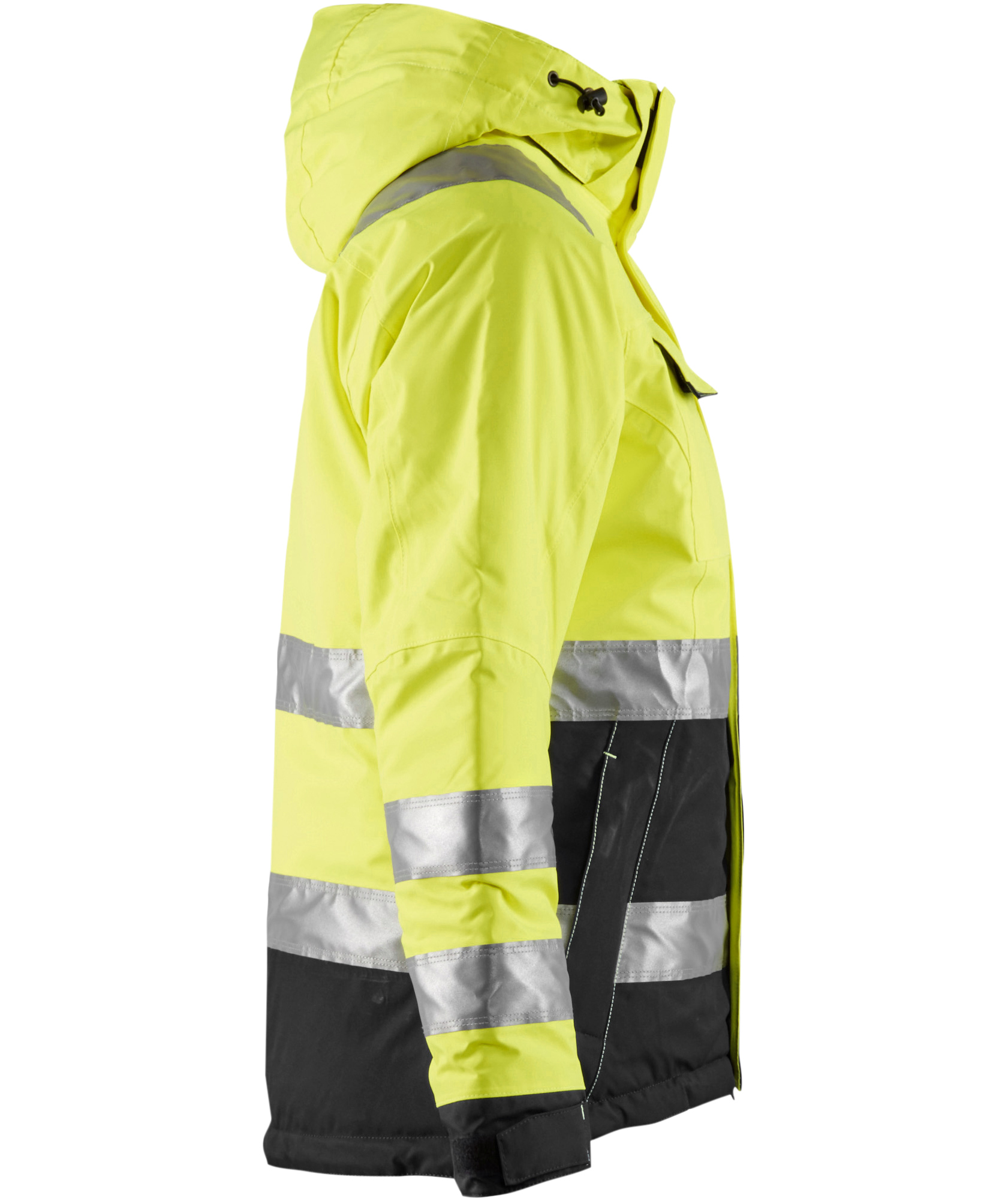 Bl&aring;kl&auml;der vinterjacka dam, Varsel Gul/Svart, large image number 3