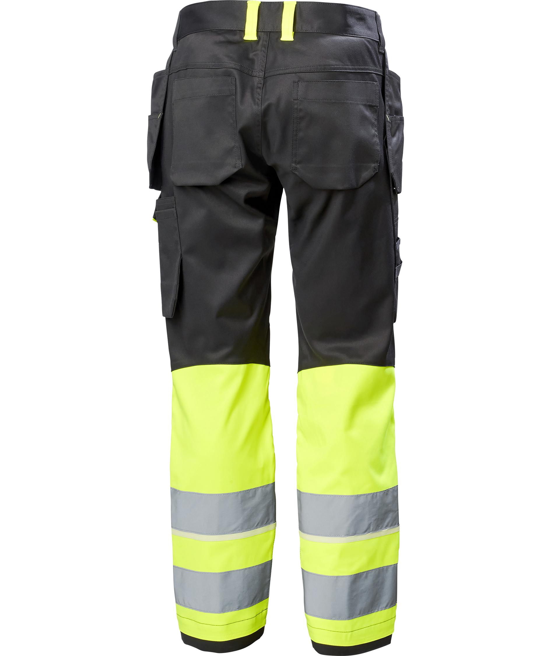 Helly Hansen UC-ME h&aring;ndverksbukse, Hi-vis Gul/Ebony