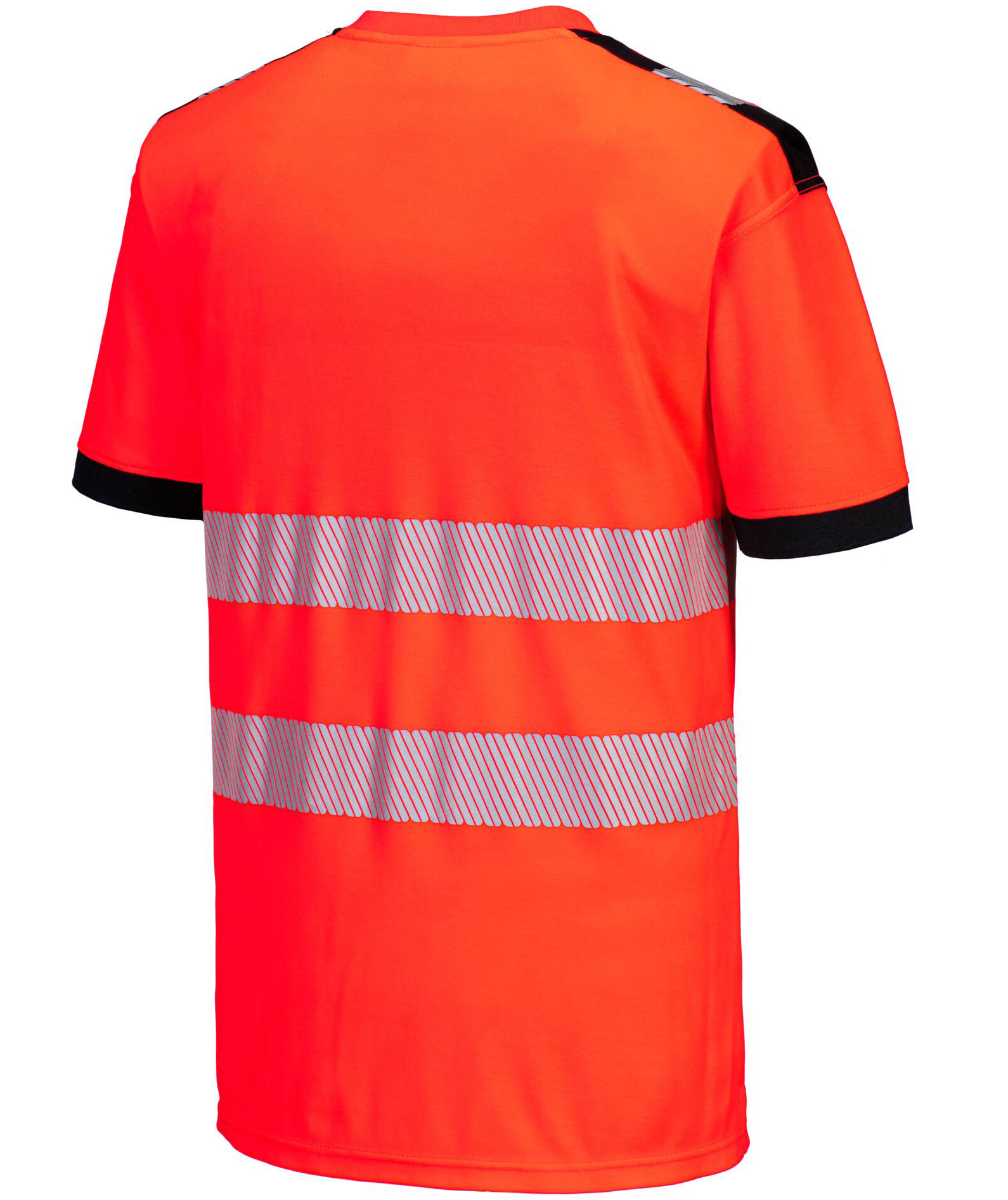Portwest PW3 T-Shirt, Hi-Vis rot/schwarz