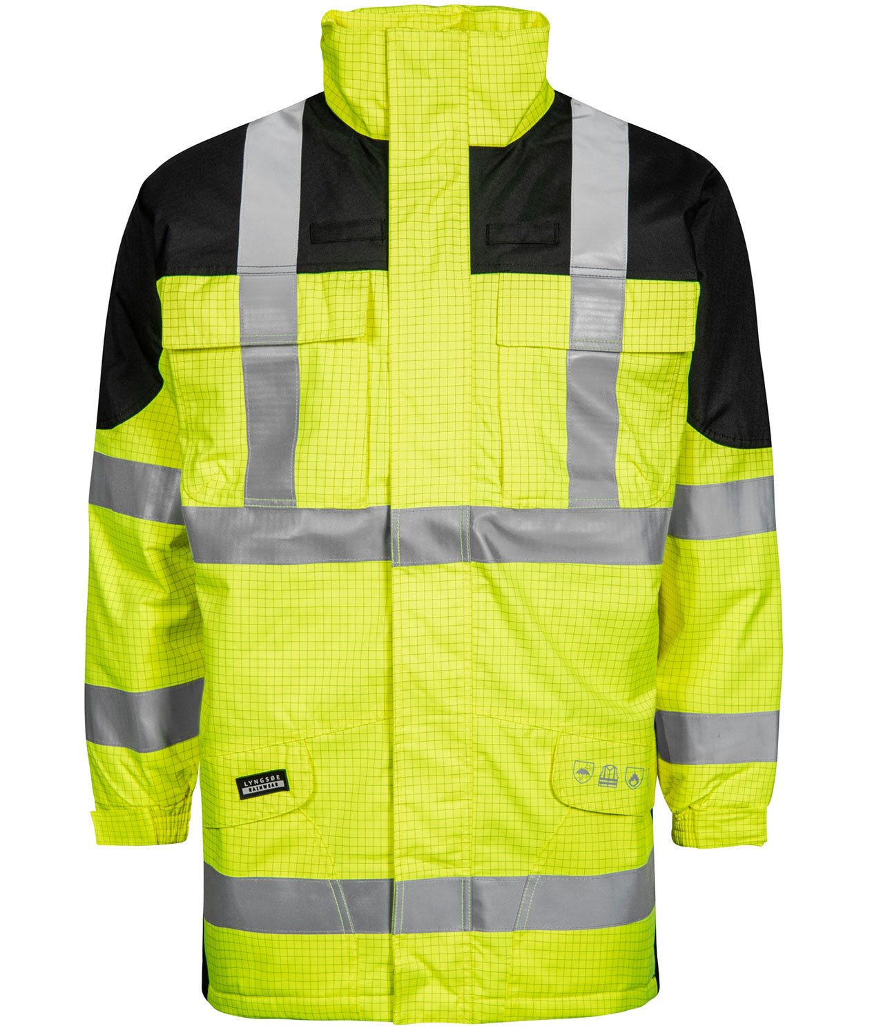 Lyngs&oslash;e Multinorm vinterjacka, Varsel Gul/Svart