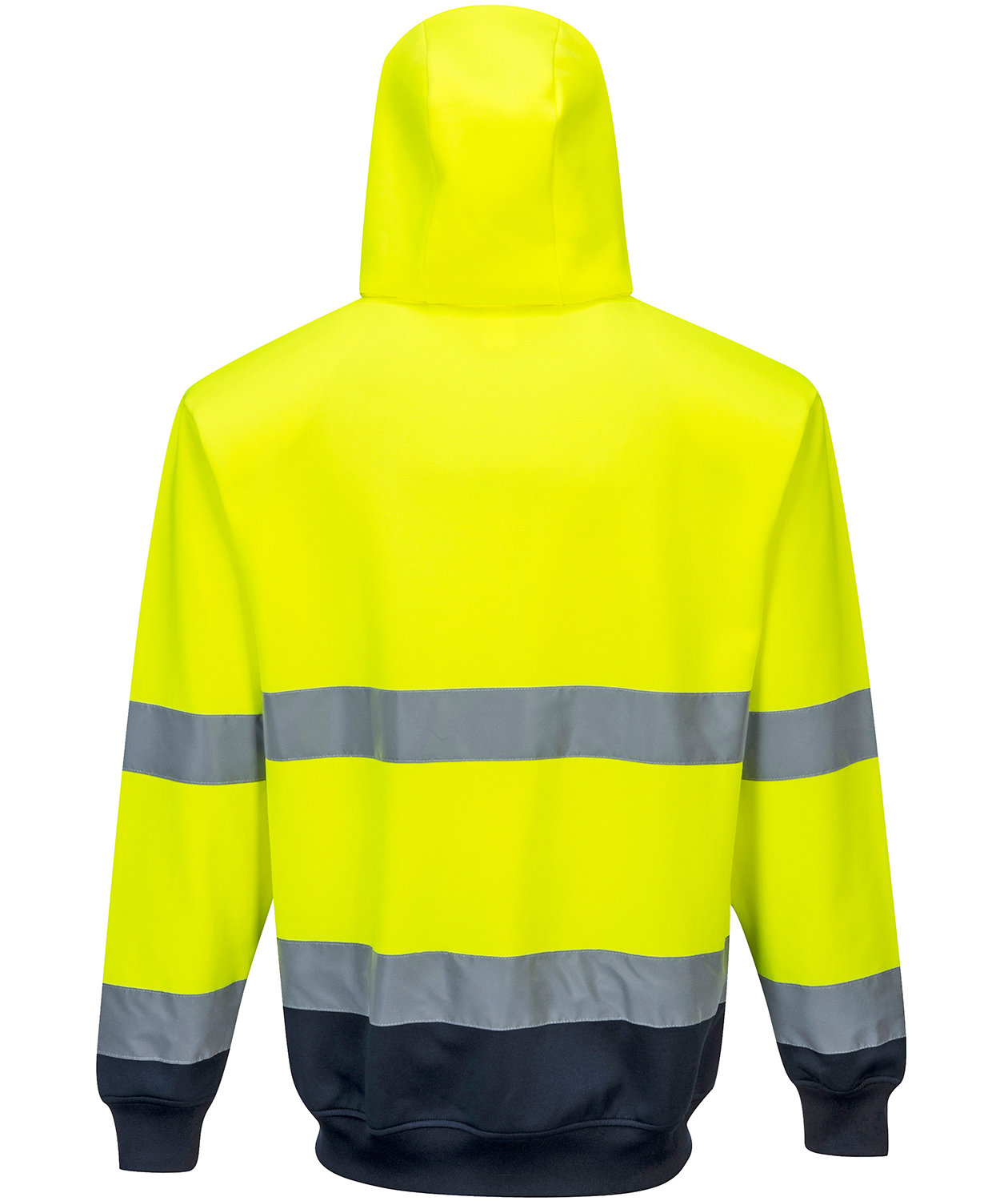 Portwest hoodie, Varsel yellow/marinbl&aring;