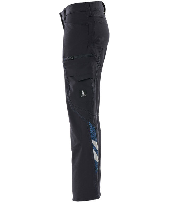 Mascot Accelerate pearl fit dame servicebukser full stretch, M&oslash;rk Marine, large image number 2