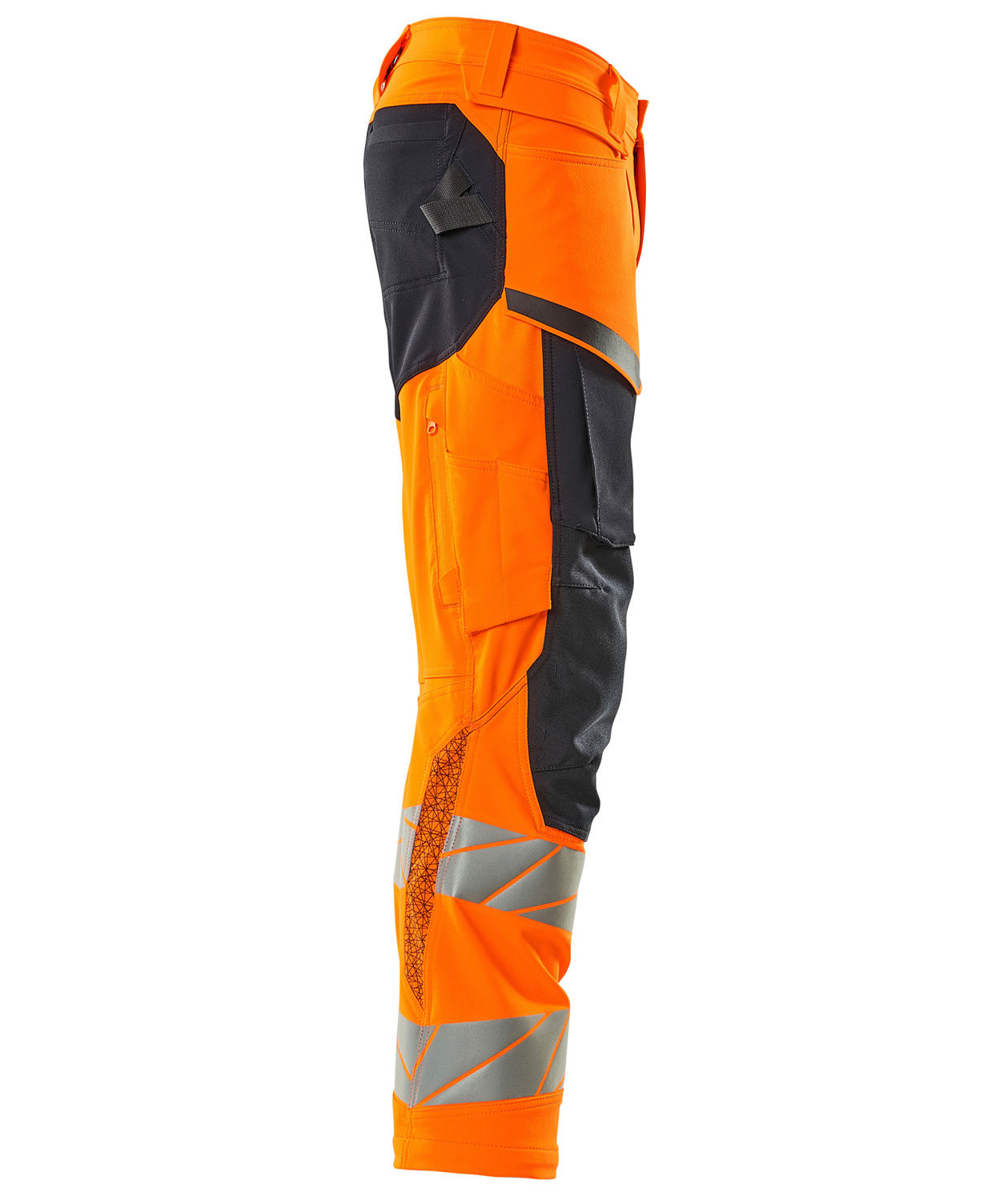 Mascot Accelerate Safe work trousers full stretch, Hi-Vis Orange/Dark Marine, large image number 3