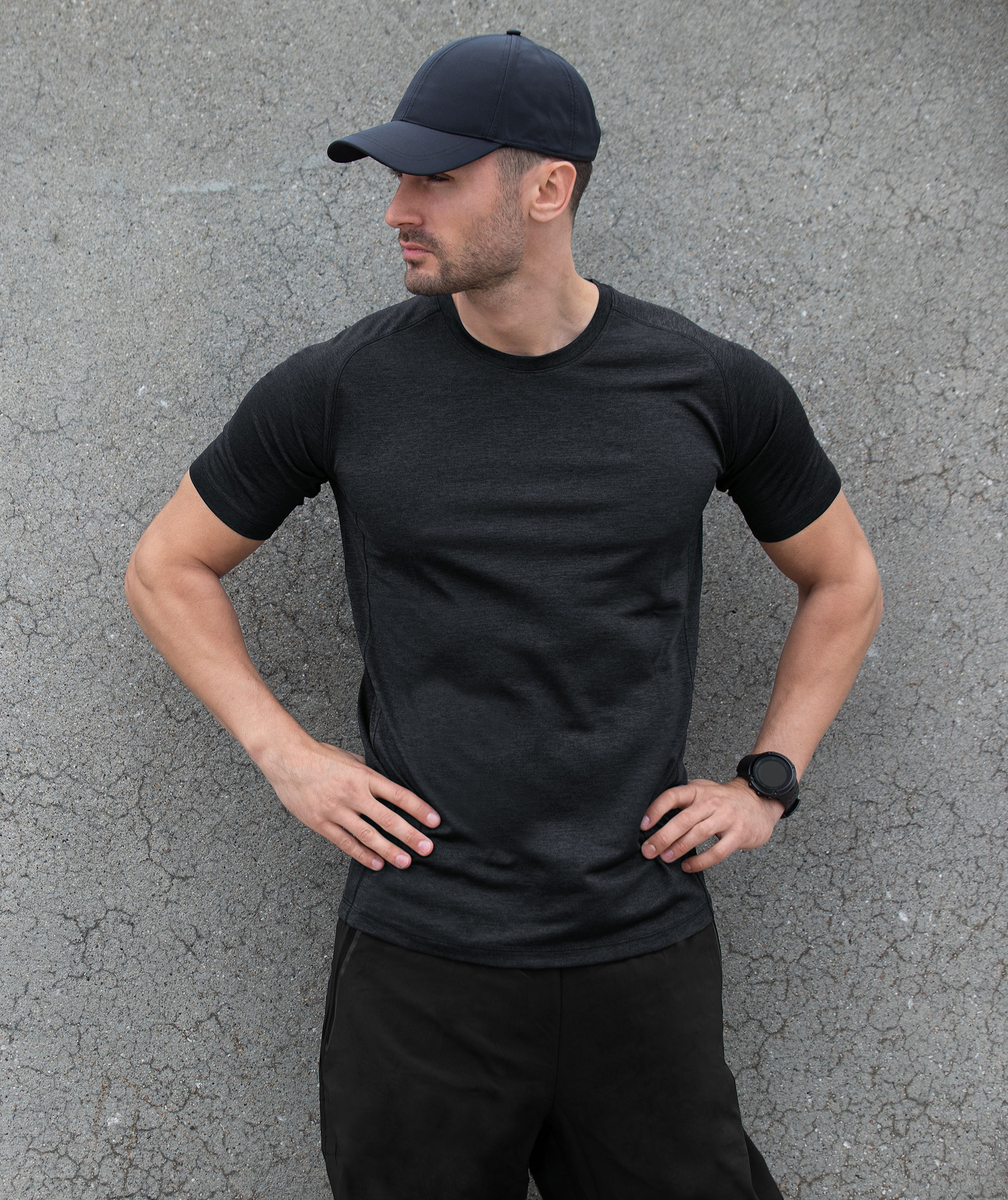 Nimbus Play Freemont T-shirt, Svart melange, large image number 1