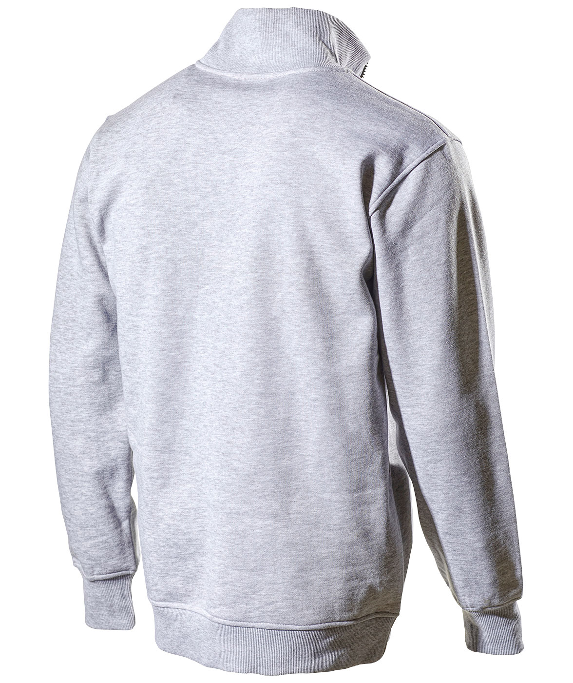 L.Brador sweatshirt med kort dragkedja 6430PB, Gr&aring; Melange