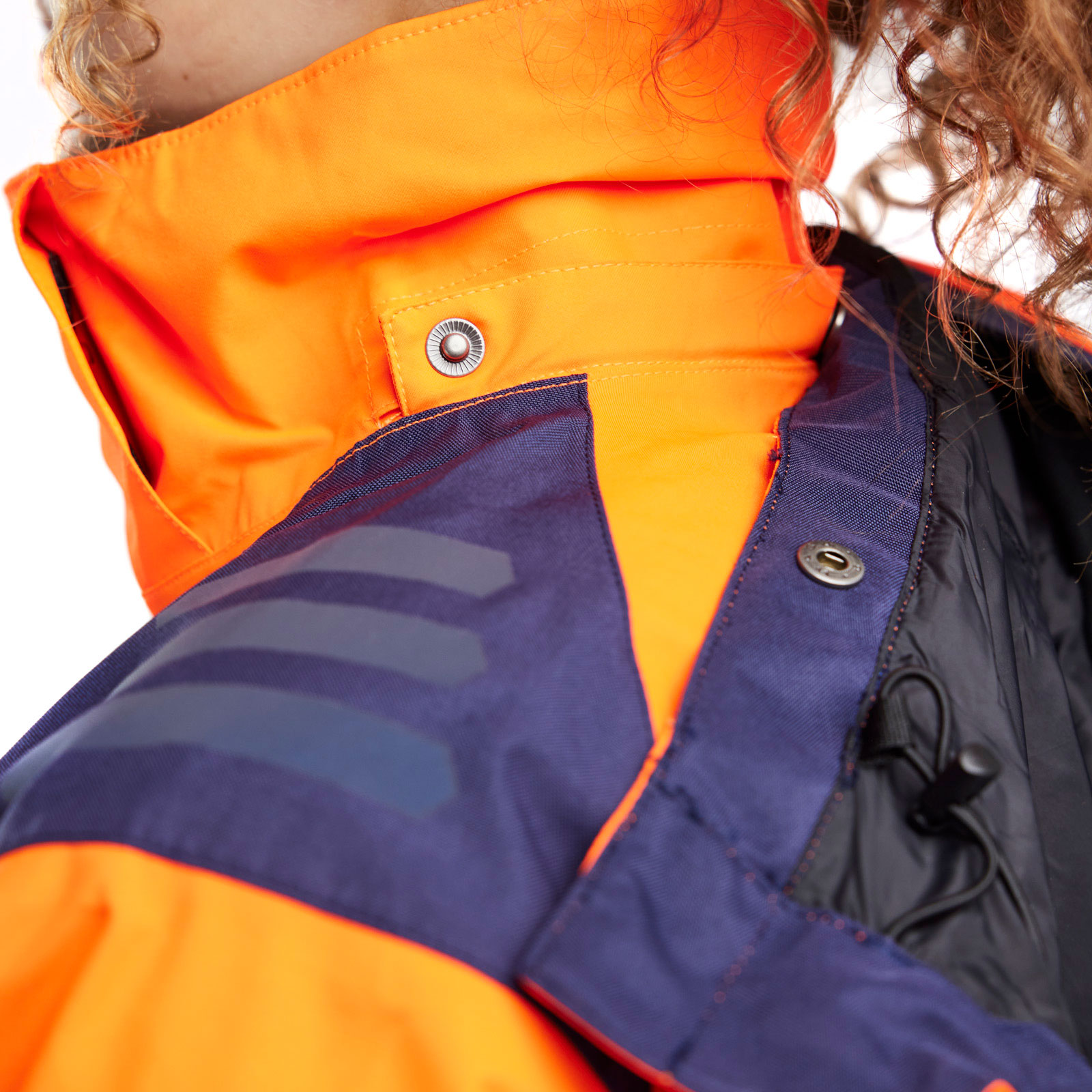 Bl&aring;kl&auml;der women's shell jacket, Hi-Vis Orange/Navy, large image number 6