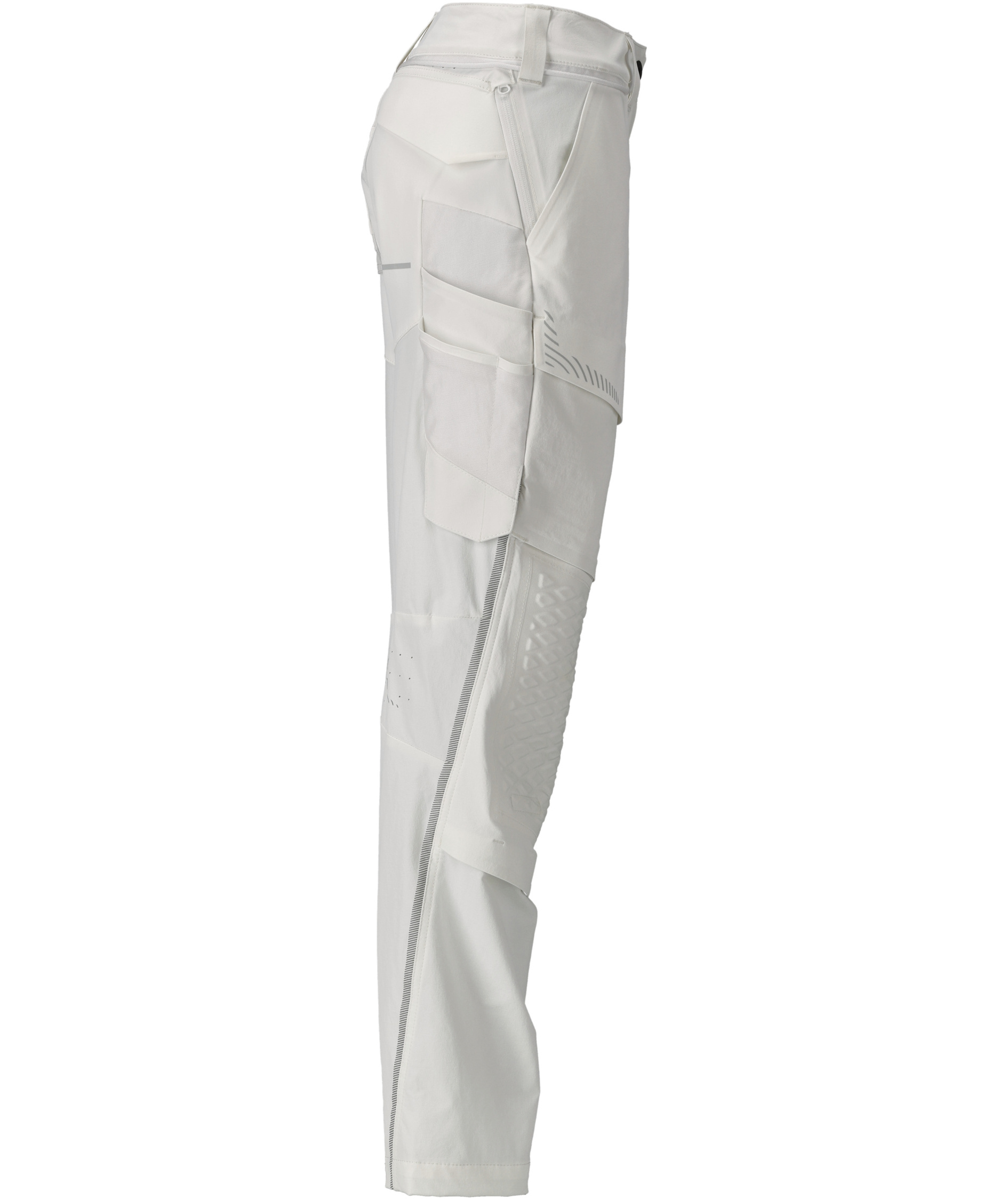 Mascot Customized diamond fit women's work trousers full stretch, White, large image number 3