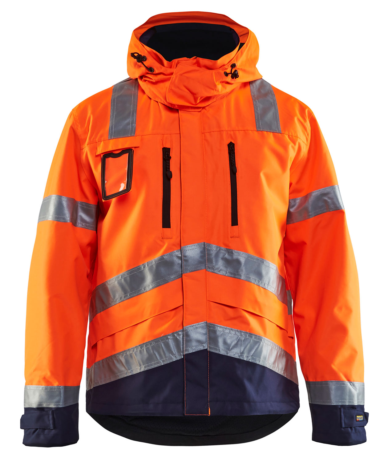 Bl&aring;kl&auml;der skalljakke, Hi-vis Oransje/Marinebl&aring;, large image number 0