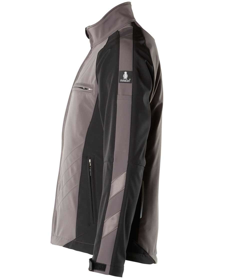 Mascot Dresden softshelljakke, Antrasittgr&aring;/Svart, large image number 2