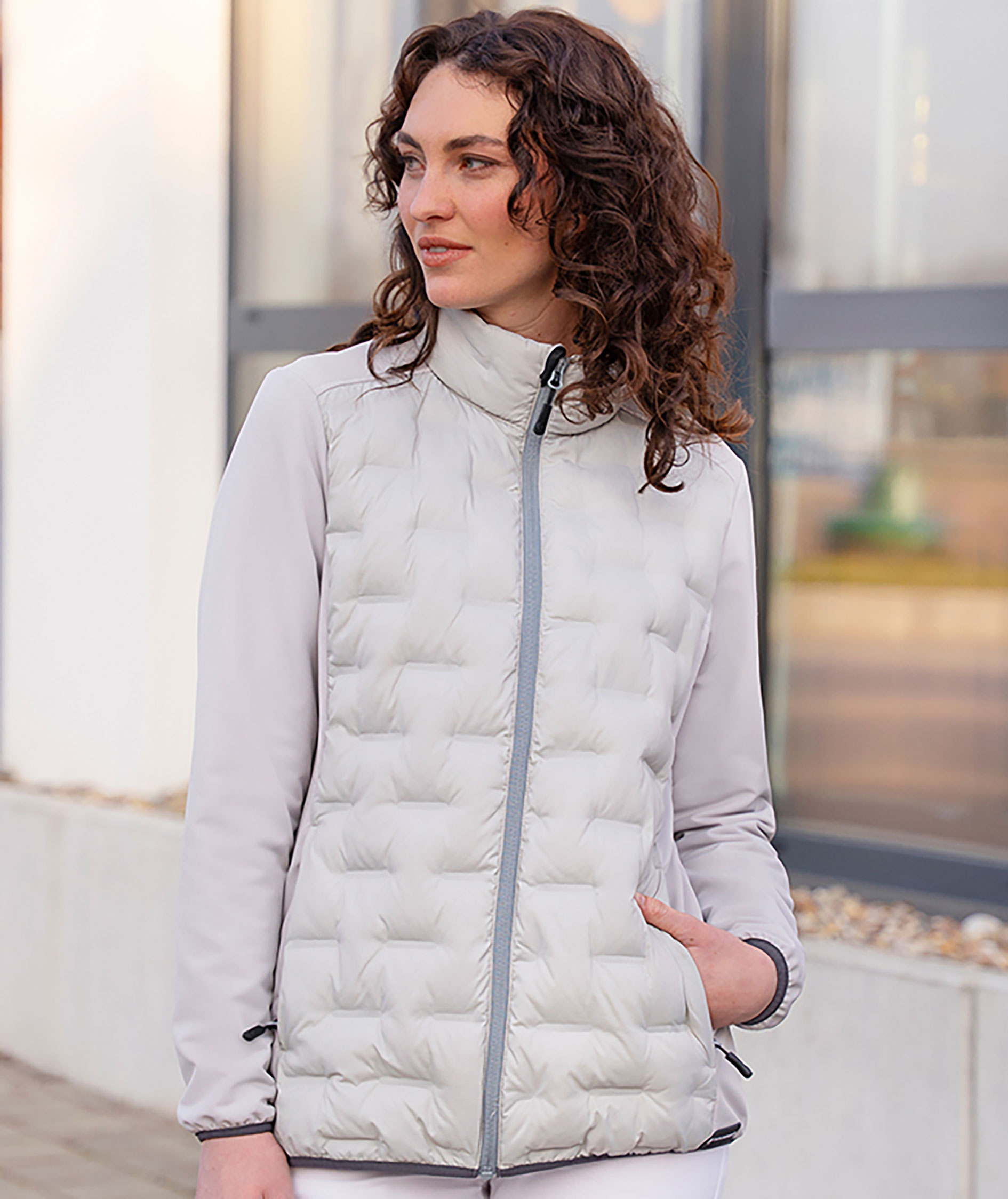 Karlowsky Damen Hybridjacke, Light Grey, large image number 5