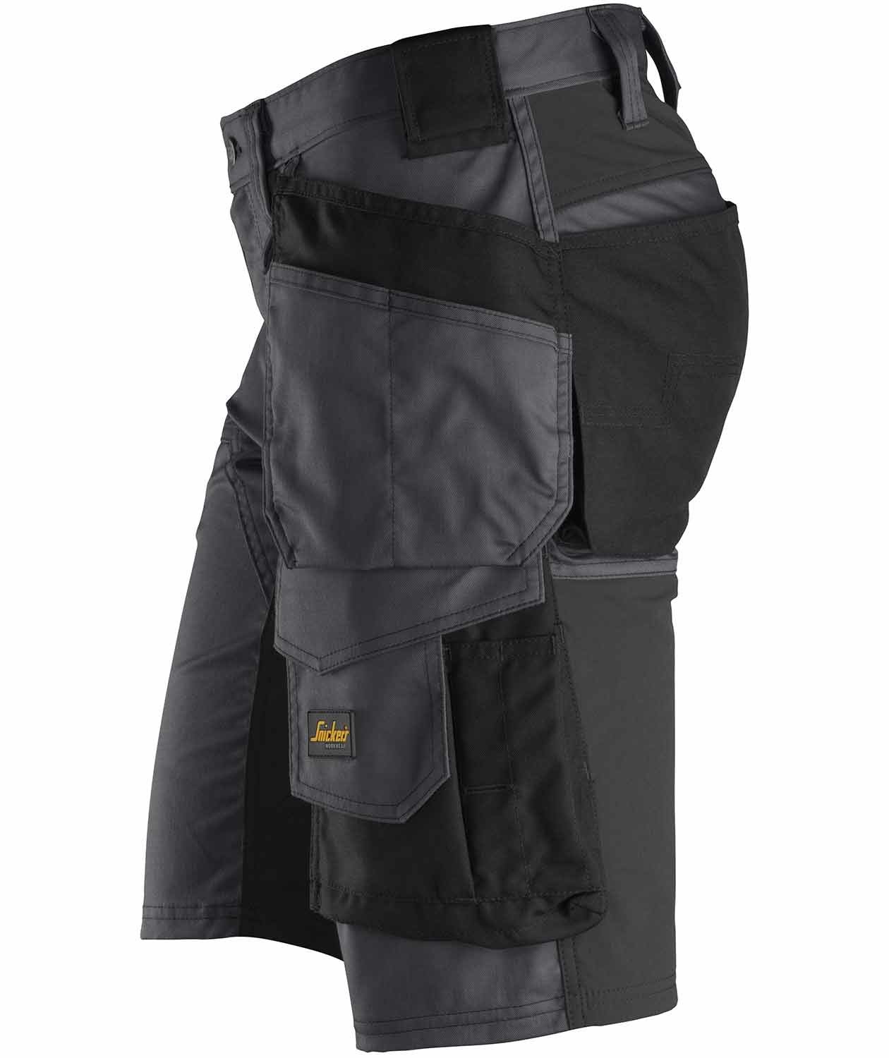 Snickers AllroundWork h&aring;ndv&aelig;rkershorts 6141, St&aring;lgr&aring;/Sort, large image number 3