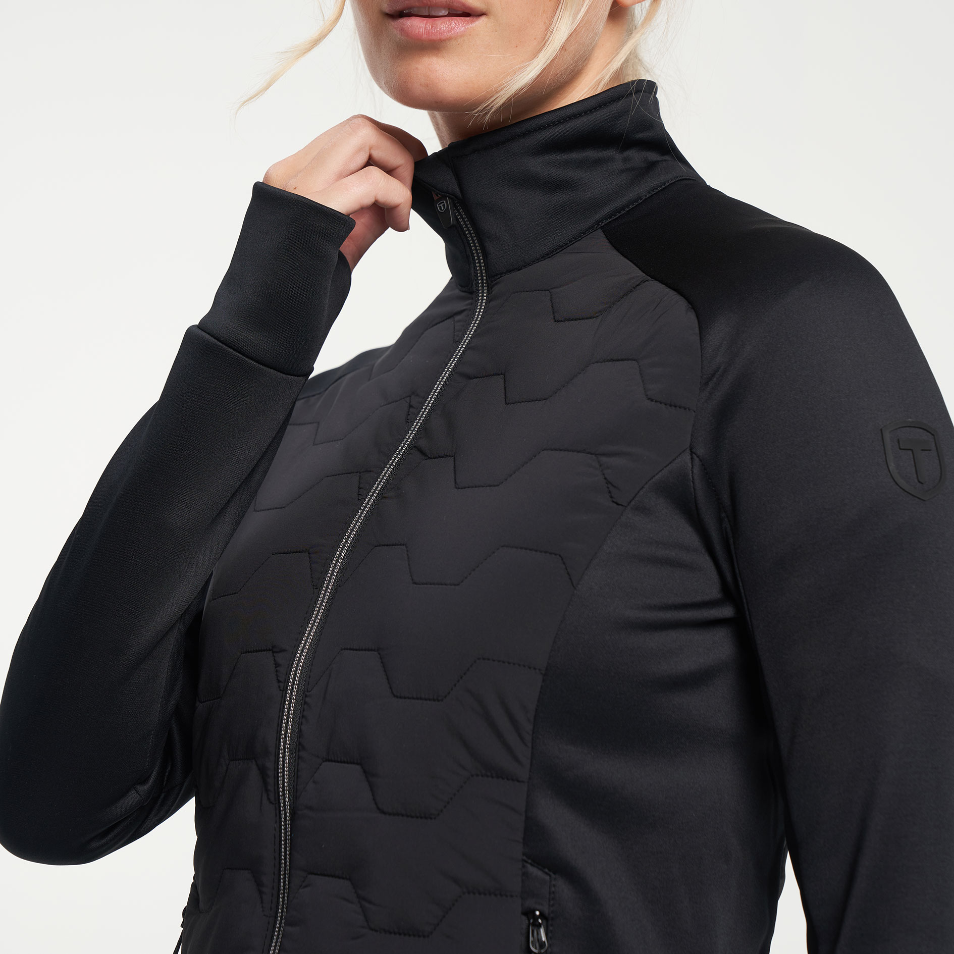 Tenson TXlite womens hybrid jacket, Black, large image number 5