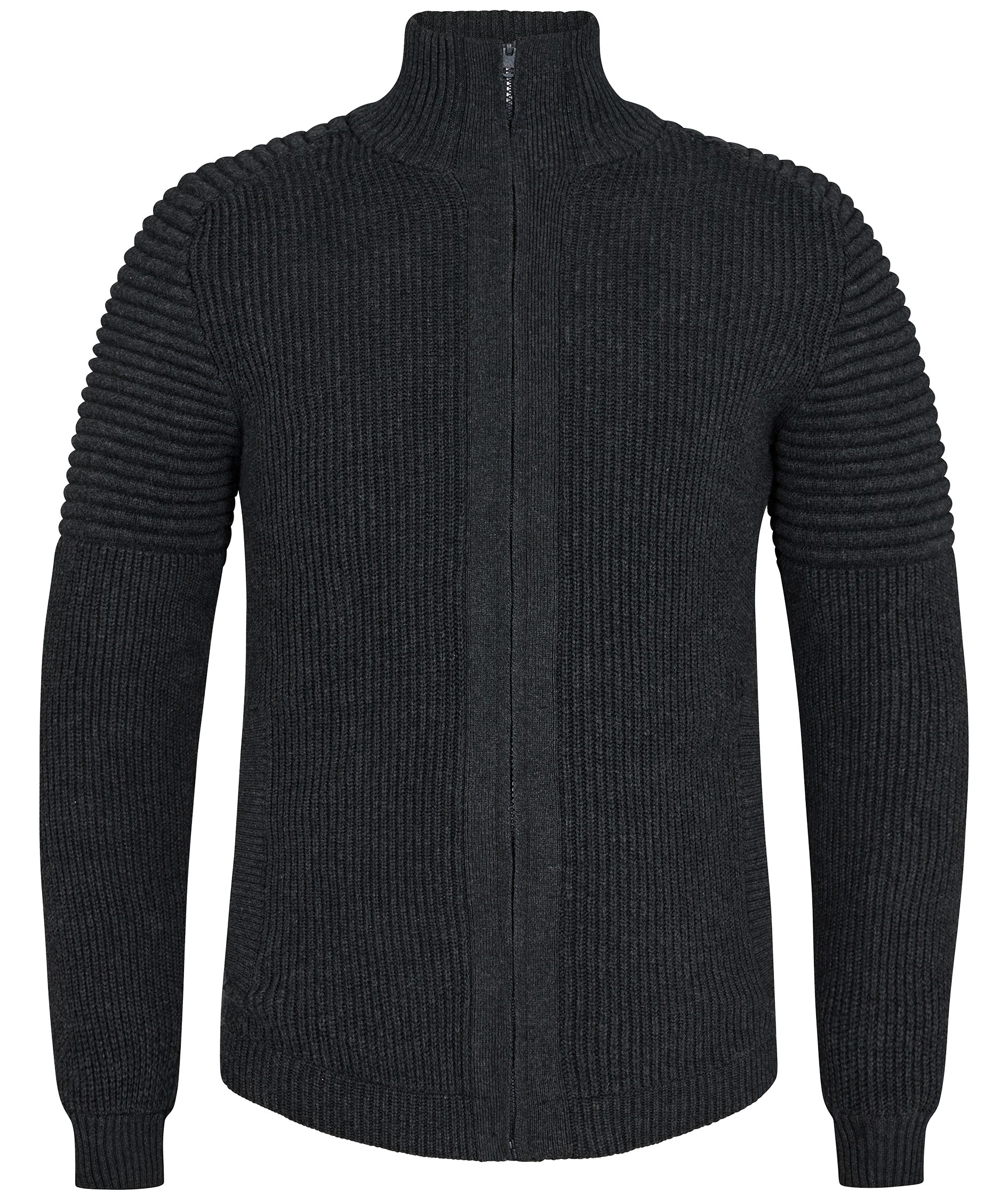 Engel Extend windbreaker strikket cardigan, M&oslash;rk Lynggr&aring;, M&oslash;rk Lynggr&aring;, swatch